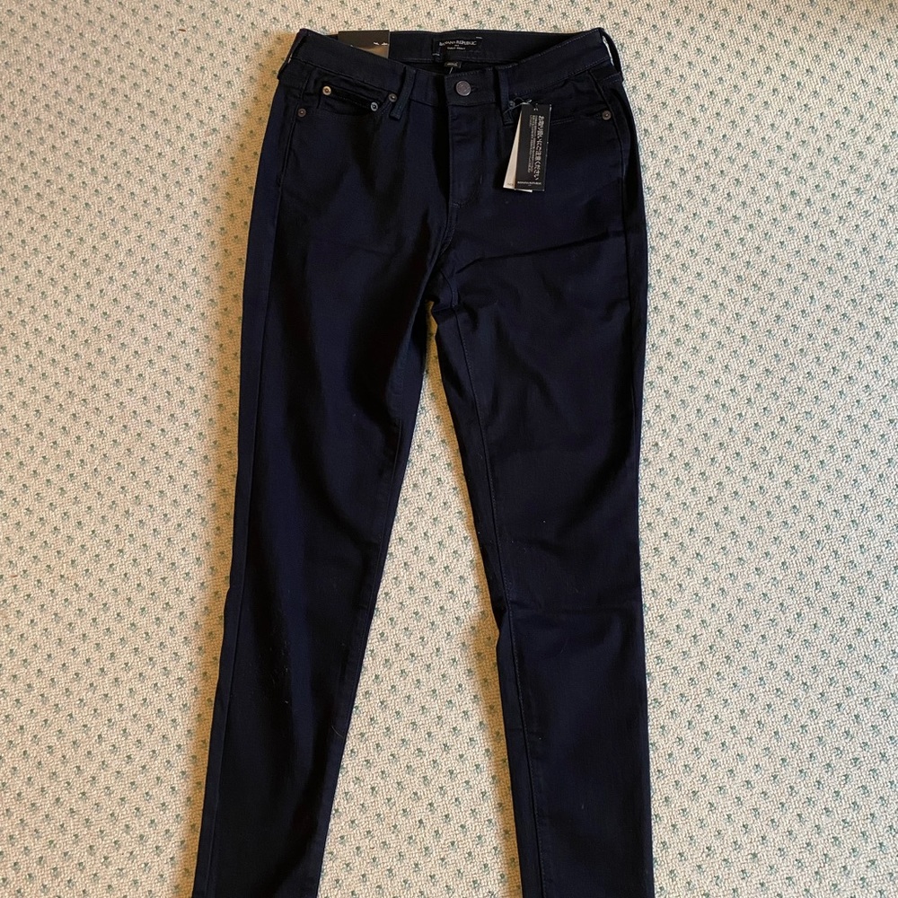 NWT BR Factory fade resistant curvy black ankle skinny jeans - size 2/26